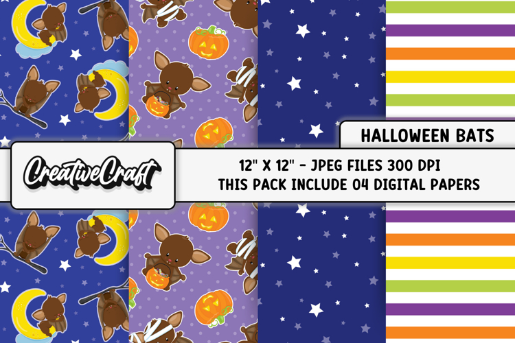 Halloween Digital Papers, scrapbooking, backgrounds designs