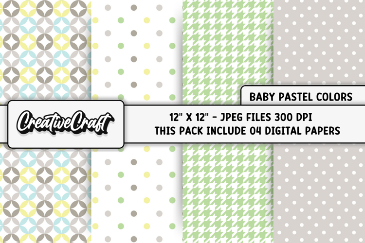 Baby Pastel Colors Digital Papers, baby backgrounds designs