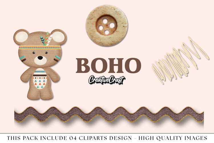 Tribal Boho Clip Art, tribal graphic, boho illustrations