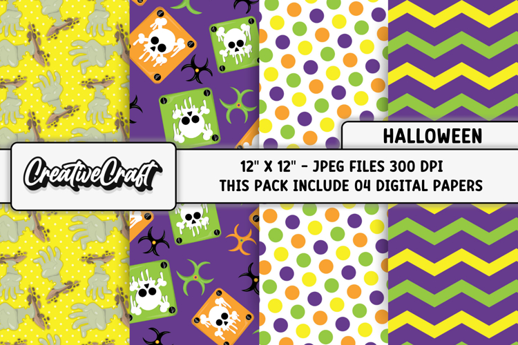 Halloween Digital Papers, scrapbooking, backgrounds designs