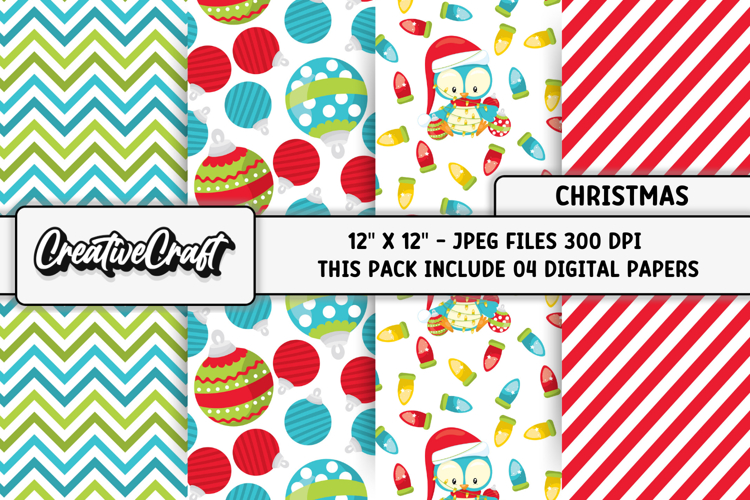 Christmas Digital Papers, christmas backgrounds designs