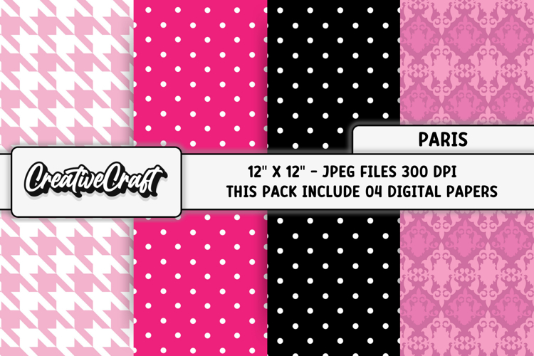 Love Paris Digital Papers, scrapbooking, backgrounds designs