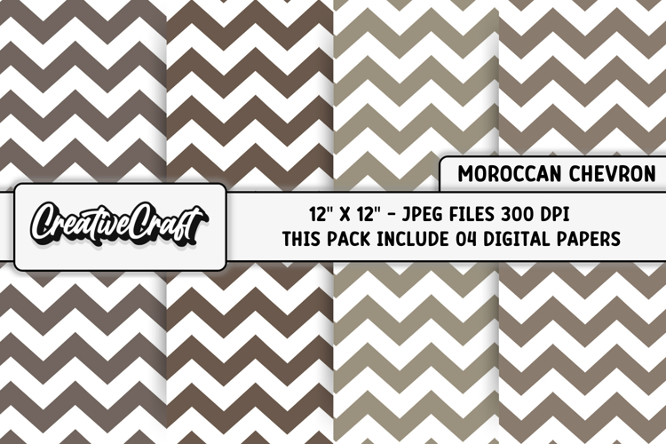 Moroccan Chevron Digital Papers, moroccan backgrounds design