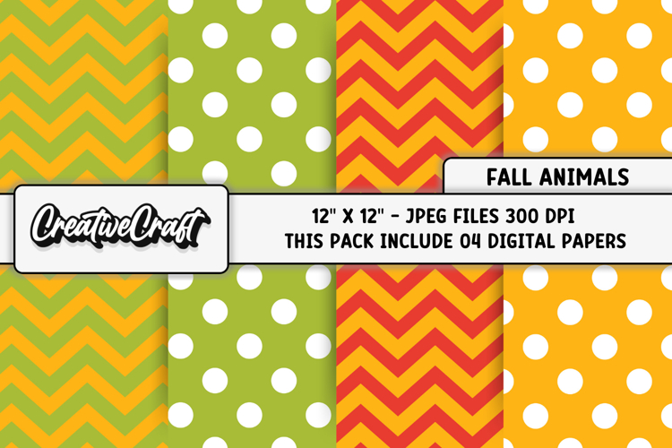 Autumn Fall Digital Paper, thanksgiving digital scrapbook
