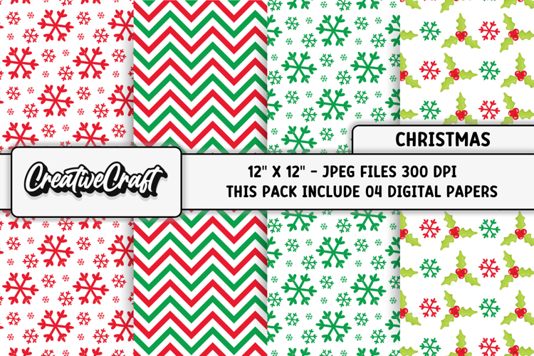 Christmas Digital Papers, christmas backgrounds designs