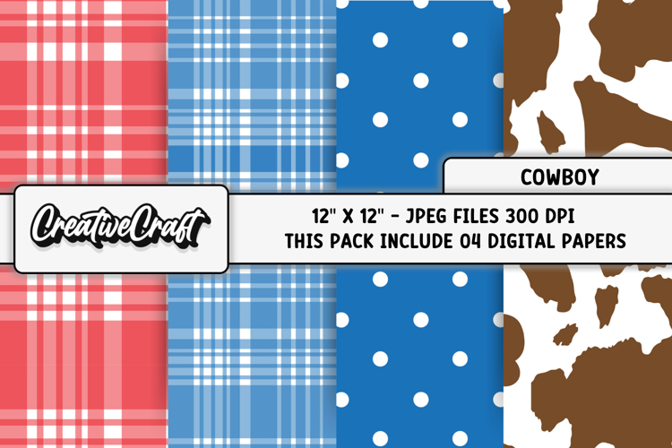 Cowboy Digital Paper, sheriff graphic, cowboy illustrations
