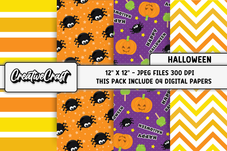 Halloween Digital Papers, scrapbooking, backgrounds designs