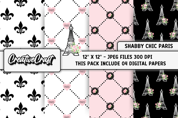 Shabby Chic Digital Papers, shabby chic background designs