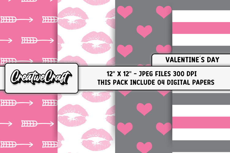 Valentine Scrapbook Paper Image 24