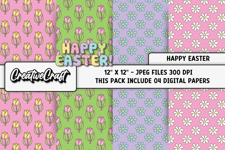 Easter Day Digital Paper, easter day background illustration