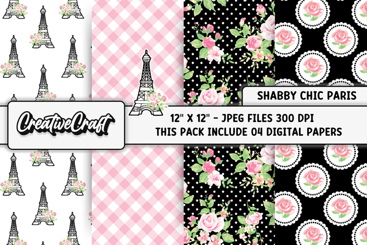 Shabby Chic Digital Papers, shabby chic background designs
