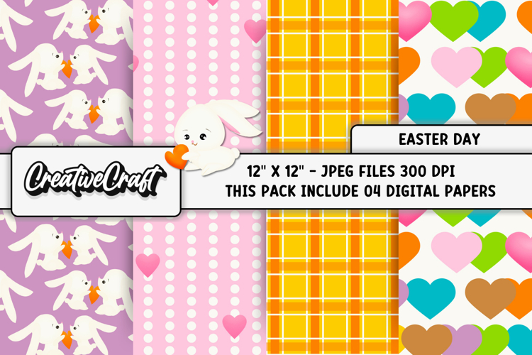 Easter Day Digital Paper, easter day background illustration