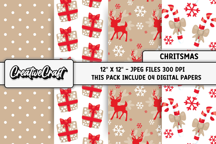Christmas Digital Papers, christmas backgrounds designs