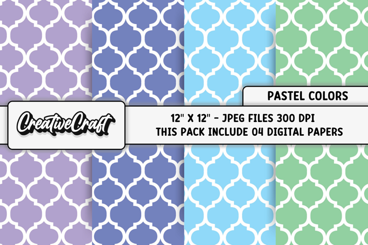 Pastel Colors Digital Paper, pastel colors background design