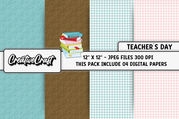 Teachers Digital Paper, school scrapbook backgrounds designs