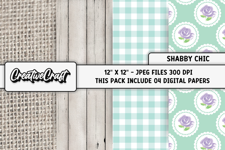 Shabby Chic digital paper, shabby chic backgrounds designs