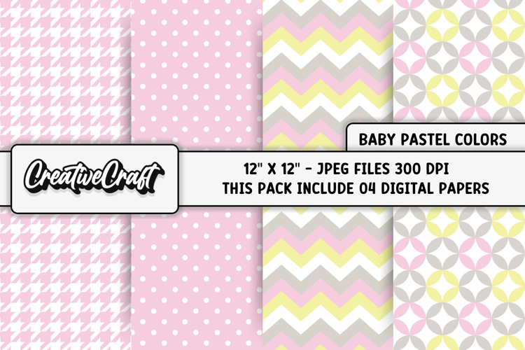 Baby Pastel Colors Digital Papers, baby backgrounds designs