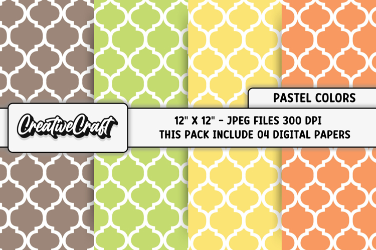 Pastel Colors Digital Paper, pastel colors background design