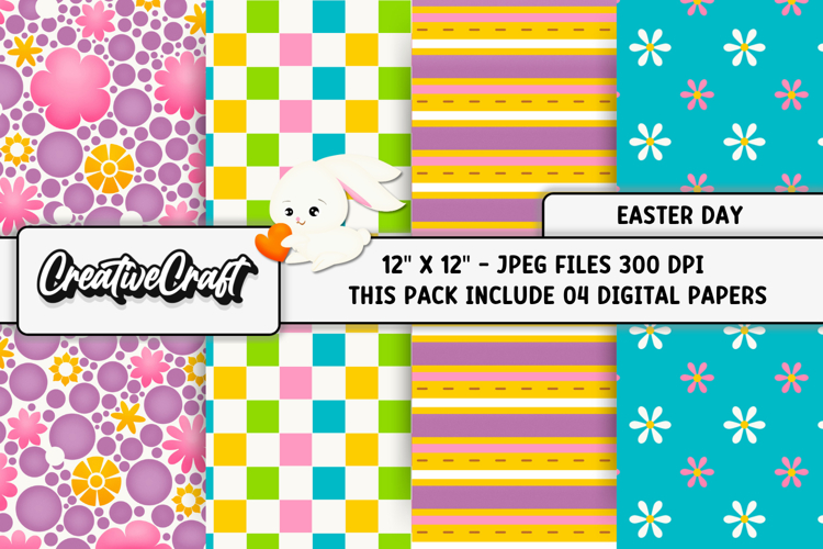 Easter Day Digital Paper, easter day background illustration