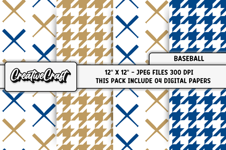 Baseball Sport Digital Paper, baseball graphic illustrations