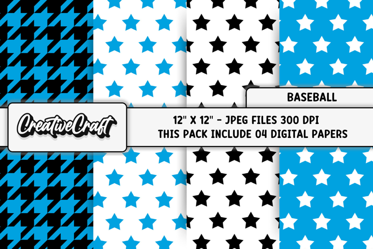 Baseball Sport Digital Paper, baseball graphic illustrations