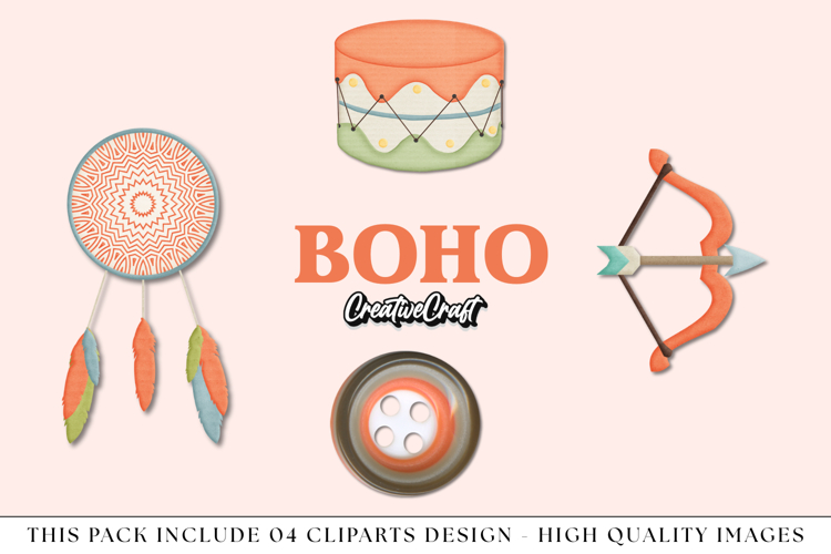 Tribal Boho Clip Art, tribal graphic, boho illustrations
