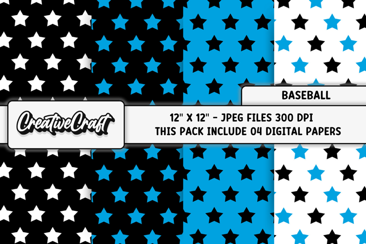 Baseball Sport Digital Paper, baseball graphic illustrations