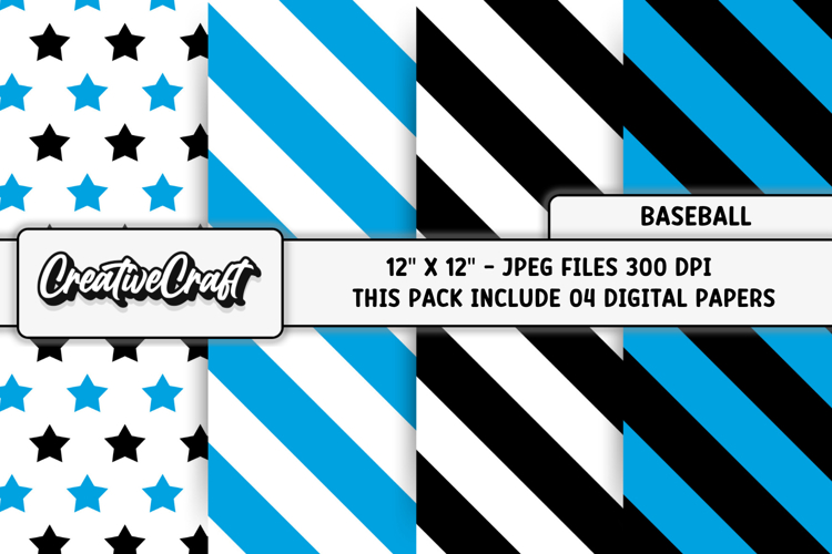 Baseball Sport Digital Paper, baseball graphic illustrations