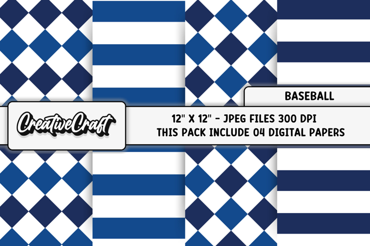 Baseball Sport Digital Paper, baseball graphic illustrations