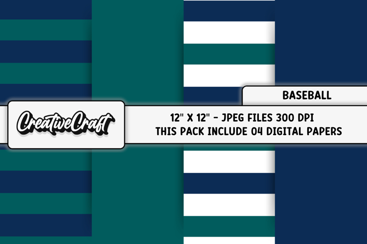 Baseball Sport Digital Paper, baseball graphic illustrations