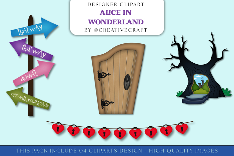 Alice in Wonderland Clipart Image 6