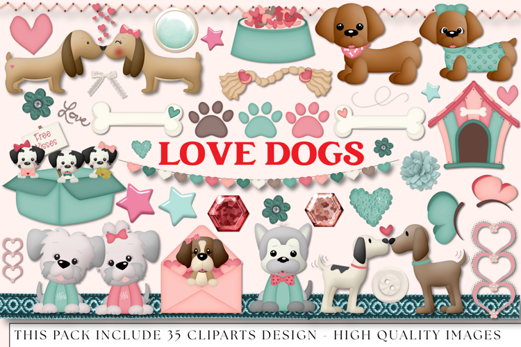 Pet Dog Clip Art, puppy dog graphics, pet dog illustrations