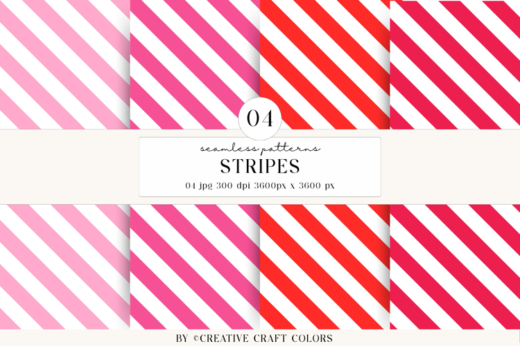 Stripes Seamless Patterns, rainbow digital papers designs
