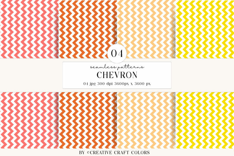 Chevron Seamless Patterns, rainbow digital papers designs