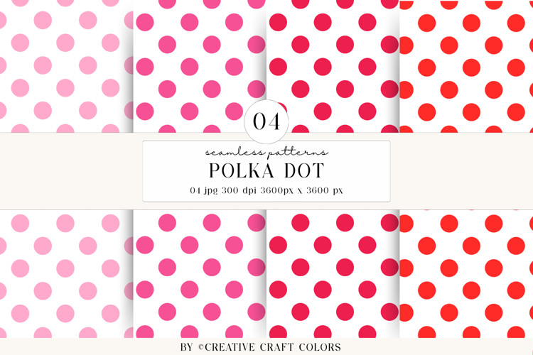 Polka Dot Seamless Patterns, rainbow digital papers, bright