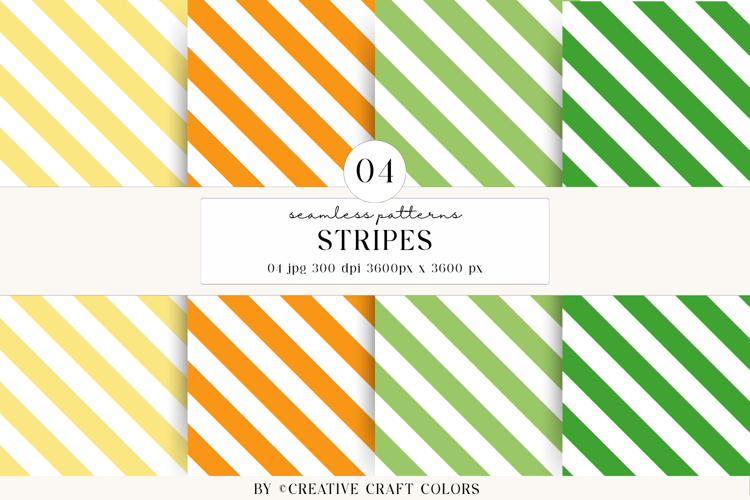 Stripes Seamless Patterns, rainbow digital papers designs