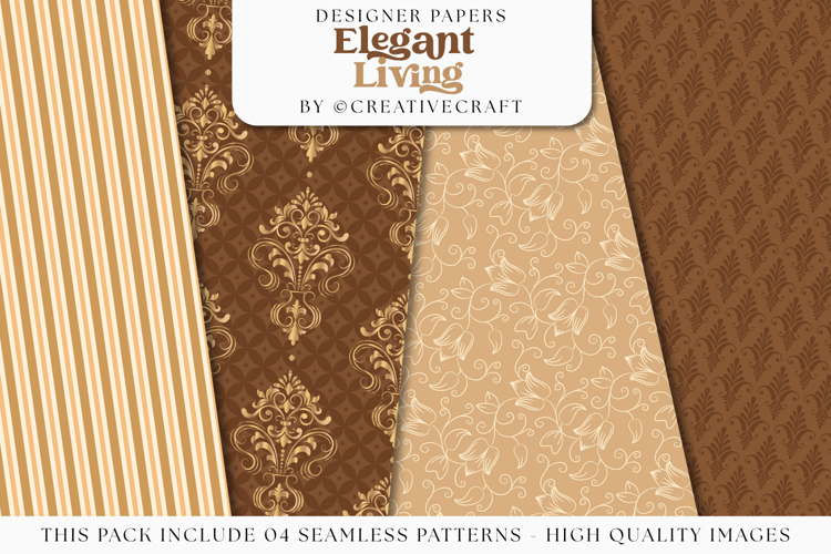 Crown Vintage Seamless Pattern, crown vintage digital papers