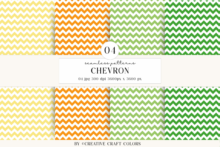 Chevron Seamless Patterns, rainbow digital papers designs