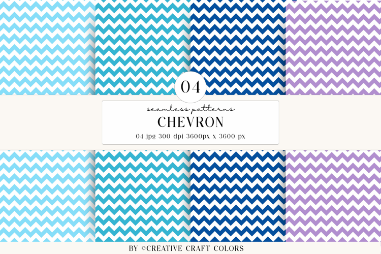 Chevron Seamless Patterns, rainbow digital papers designs