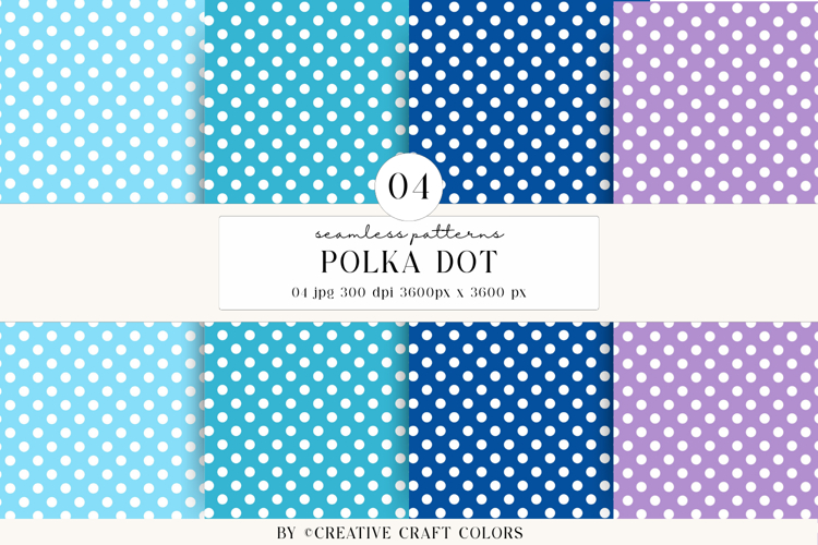 Polka Dot Seamless Patterns, rainbow digital papers, bright