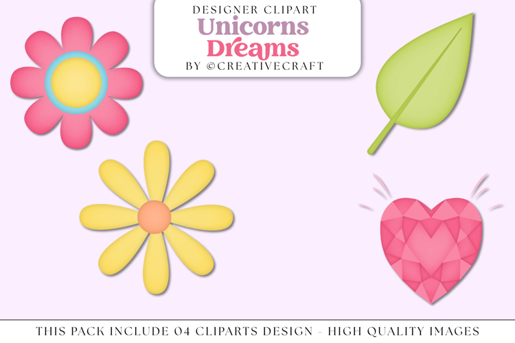Unicorn Dreams png clipart, unicorn rainbow illustrations