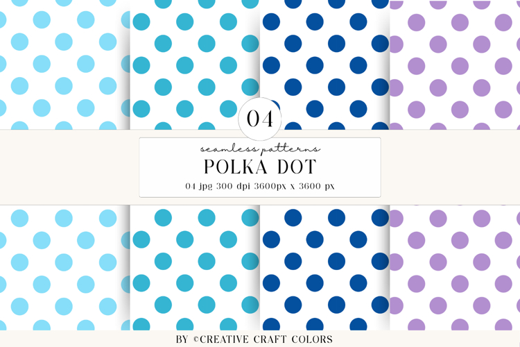 Polka Dot Seamless Patterns, rainbow digital papers, bright