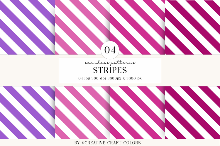 Stripes Seamless Patterns, rainbow digital papers designs