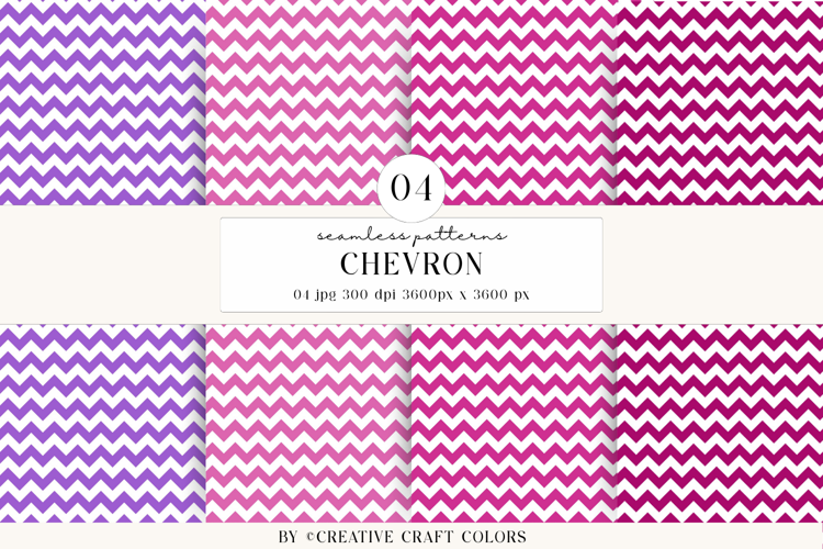Chevron Seamless Patterns, rainbow digital papers designs