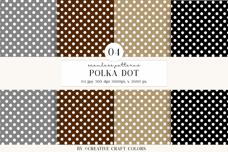 Polka Dot Seamless Patterns, rainbow digital papers, bright