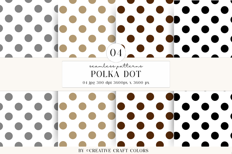 Polka Dot Seamless Patterns, rainbow digital papers, bright