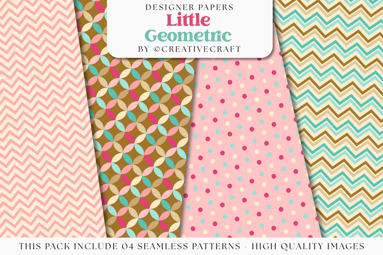 Geometric Seamless Pattern, geometric digital paper graphics