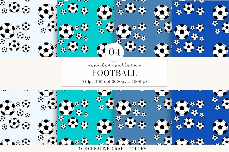 Soccer Seamless Patterns PNG, football digital papers