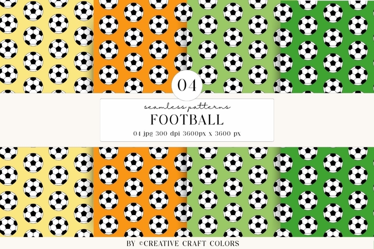 Soccer Seamless Patterns PNG, football digital papers