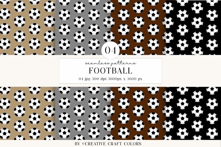Soccer Seamless Patterns PNG, football digital papers